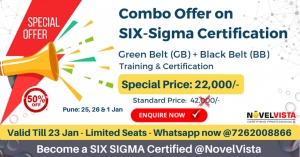 50% off on Six Sigma Green Belt + Black Belt Training & Cert